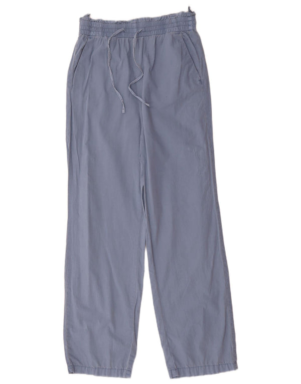 Marks & Spencer Pantalones casuales de corte holgado para mujer UK 8 Small W28 L29 Azul