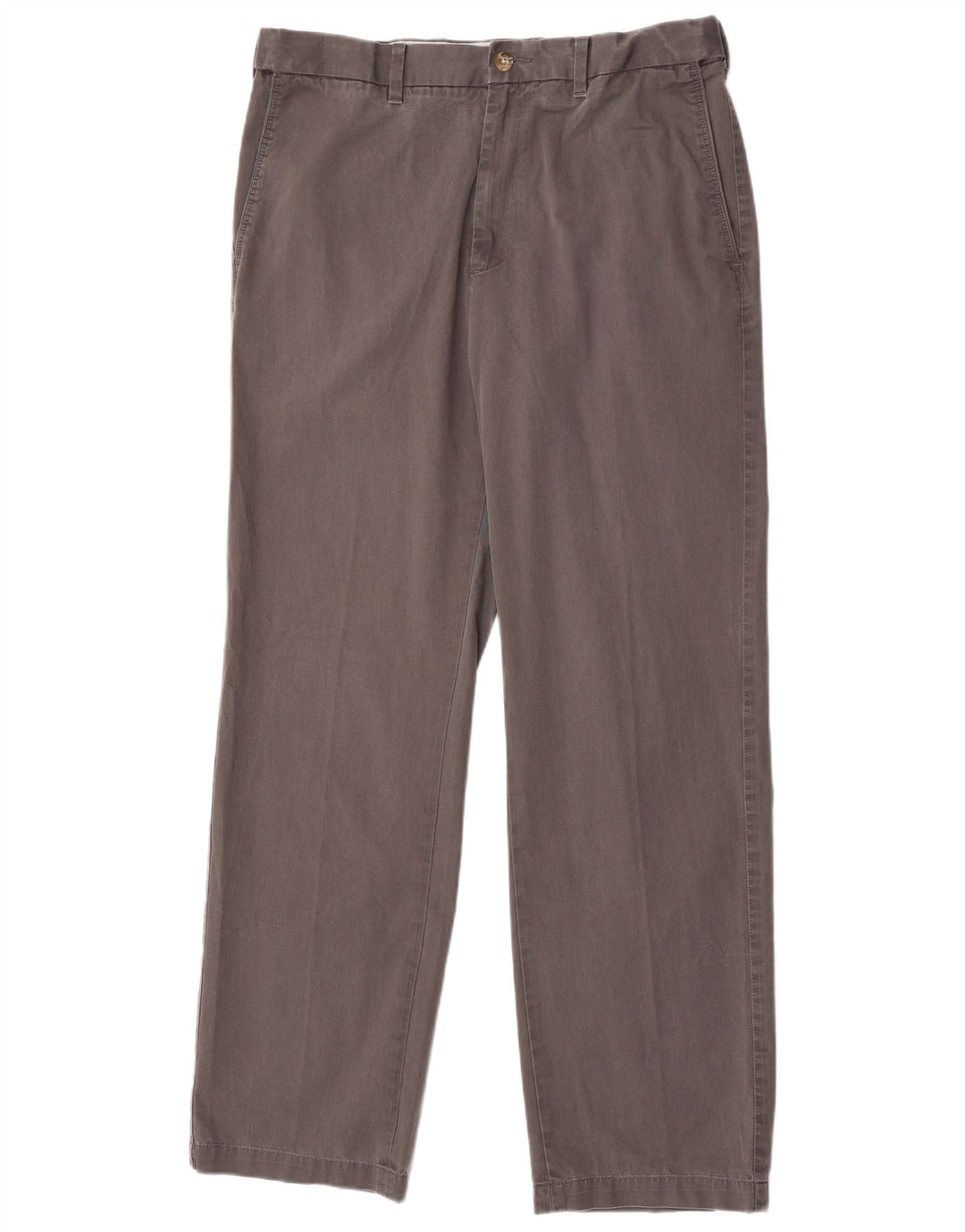 Marks & Spencer Pantalón chino recto azul Harbor para hombre W34 L33 Gris