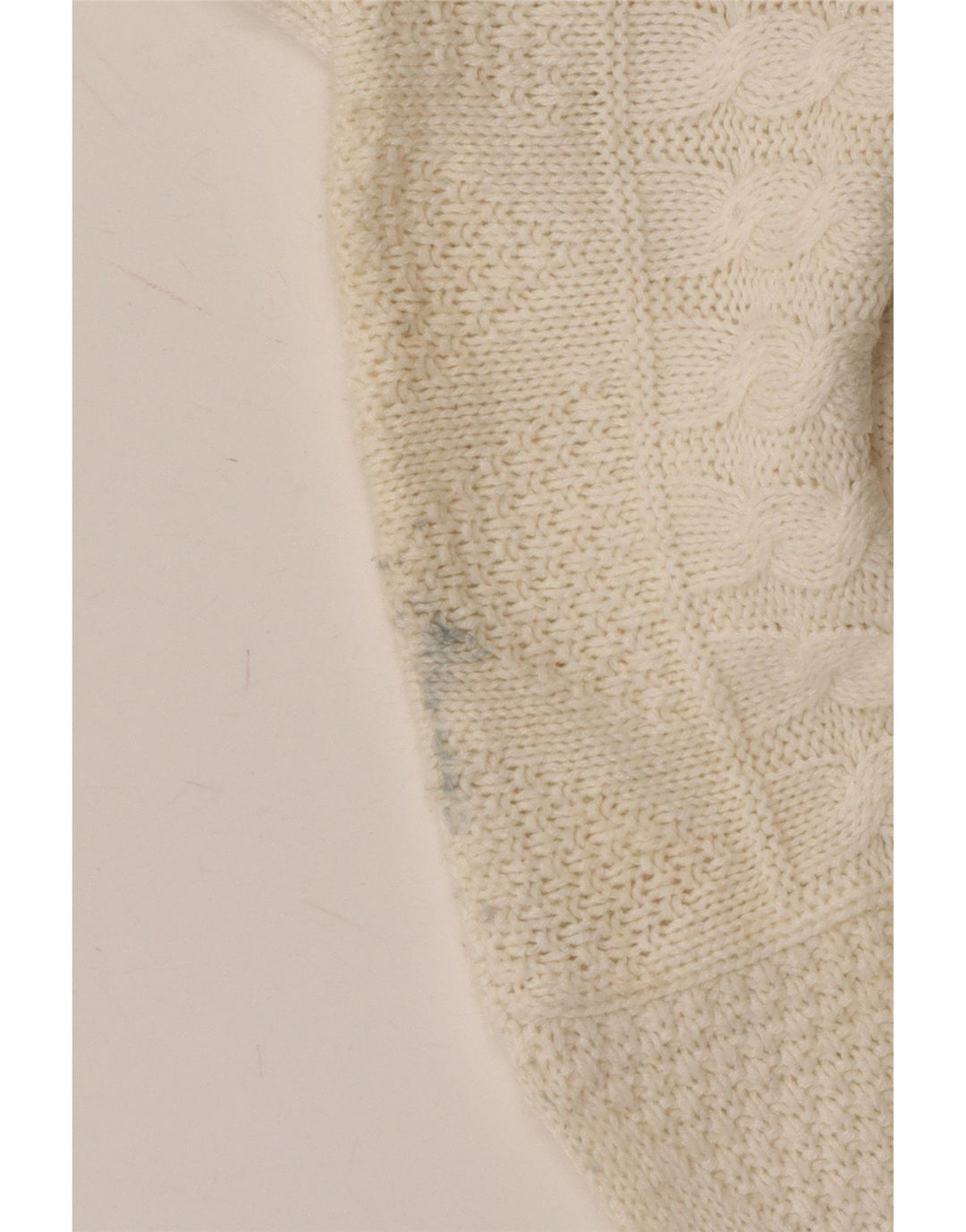 HENRY MORELL Mens Crew Neck Jumper Sweater Large Off White Vintage Henry Morell and Second-Hand Henry Morell from Messina Hembry 