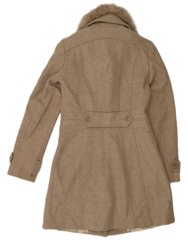 Abrigo Oasis para mujer UK 6 XS Beige Poliéster