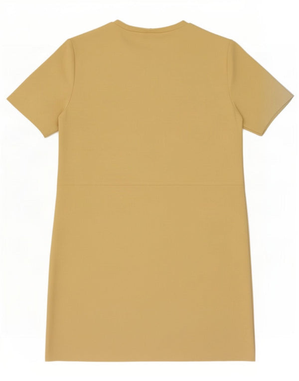 Zara Womens Shift Dress UK 14 Medium Yellow