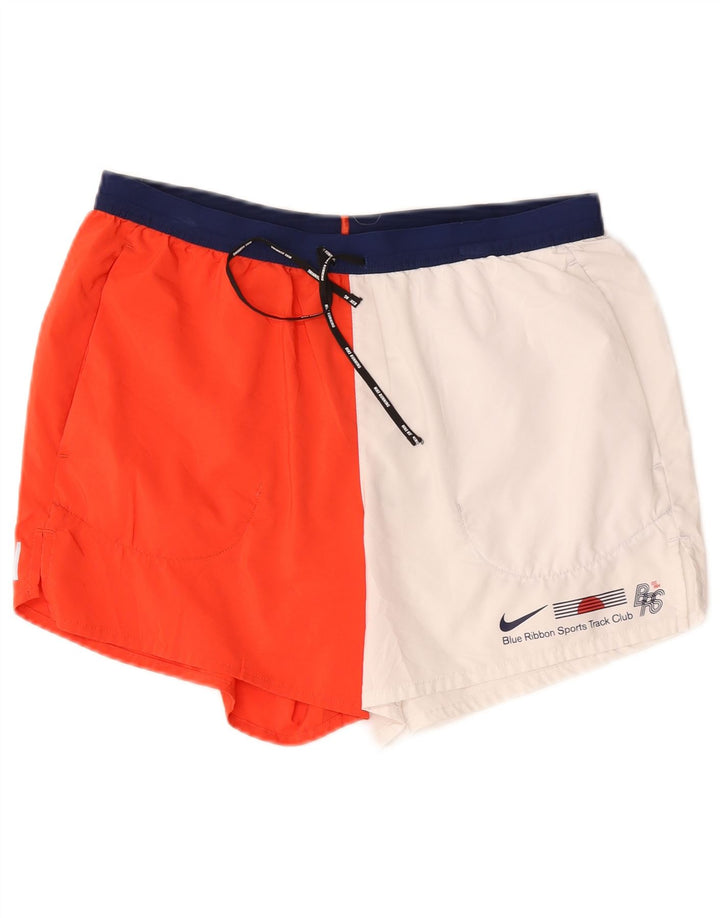 Nike Pantalones cortos deportivos con estampado gráfico para hombre, talla grande, color rojo