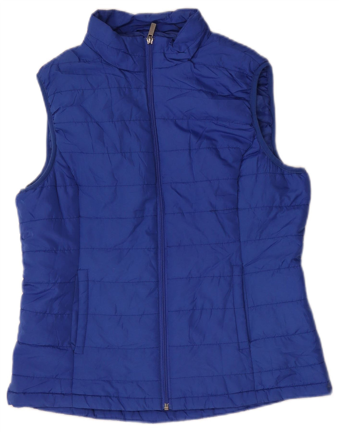 Marks & Spencer Chaleco acolchado para mujer UK 40 Poliéster azul medio
