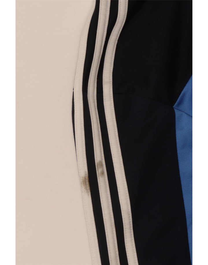 Adidas Hombre Chándal Top Chaqueta Medio Azul Marino Colorblock Poliéster