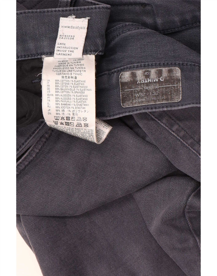 Diesel Hombre D-Mihtry Vaqueros Rectos W32 L32 Algodón Gris