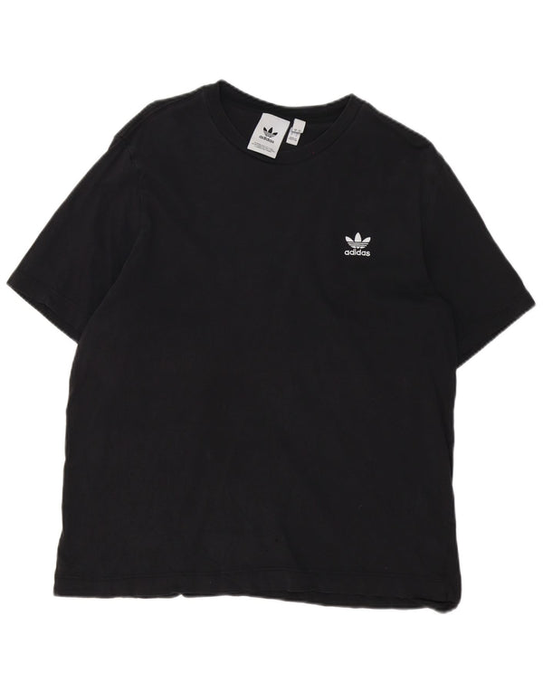 Adidas Camiseta Mujer Top UK 40 Grande Algodón Negro