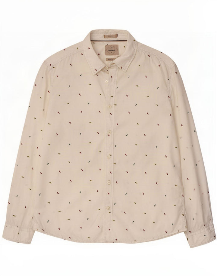 Camisa de corte clásico para hombre de White Stuff de algodón con lunares grandes
