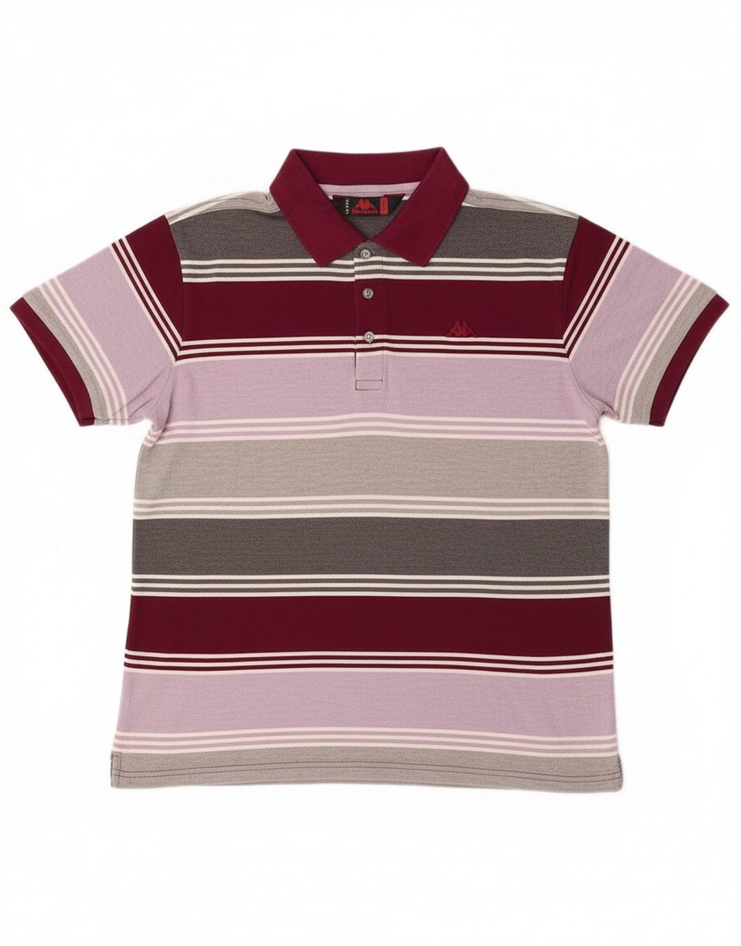 Polo Kappa Hombre Grande De Algodón A Rayas Multicolor