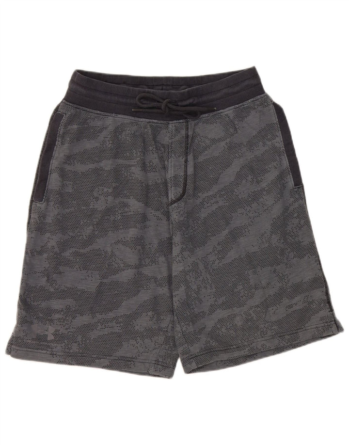 Under Armour Pantalones cortos deportivos para hombre, talla grande, camuflaje azul marino