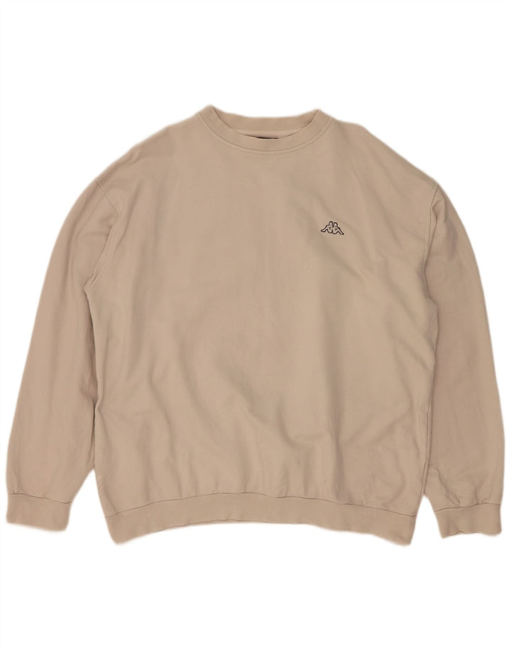 Kappa Hombre Sudadera Jumper 2XL Beige Algodón