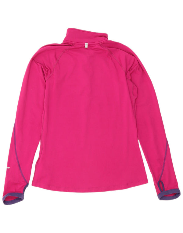 Nike Dri Fit - Chándal con cremallera y cuello para mujer, talla S, color rosa