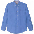 Tommy Hilfiger Camisa de corte clásico para hombre de algodón con lunares azules grandes