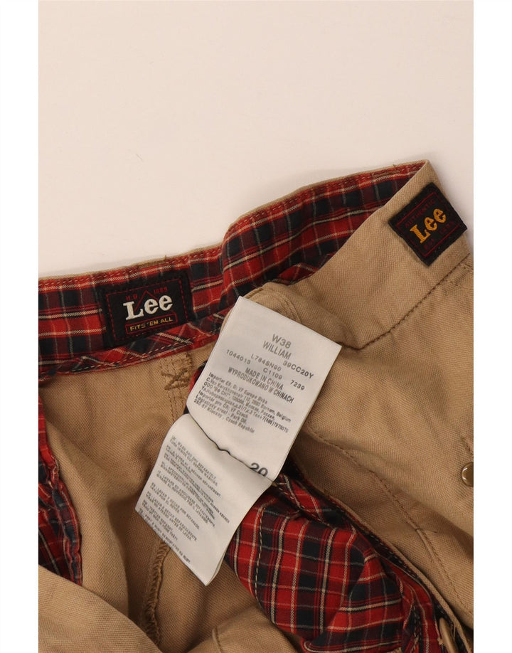 Pantalones cortos chinos Lee para hombre W38 XL Algodón beige