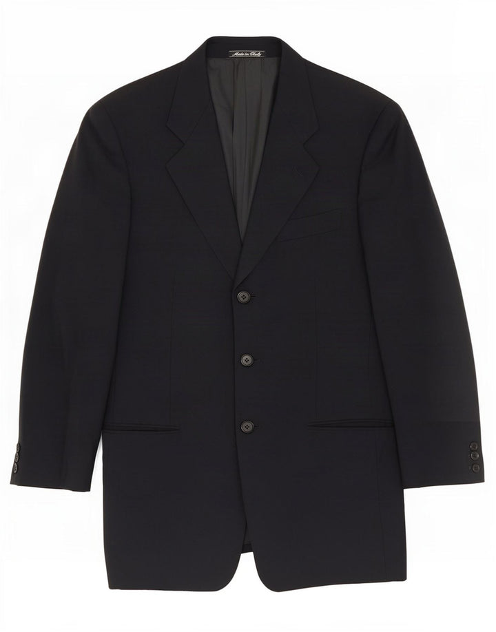 Giorgio Armani Chaqueta tipo blazer de 3 botones para hombre IT 46 Small Azul marino