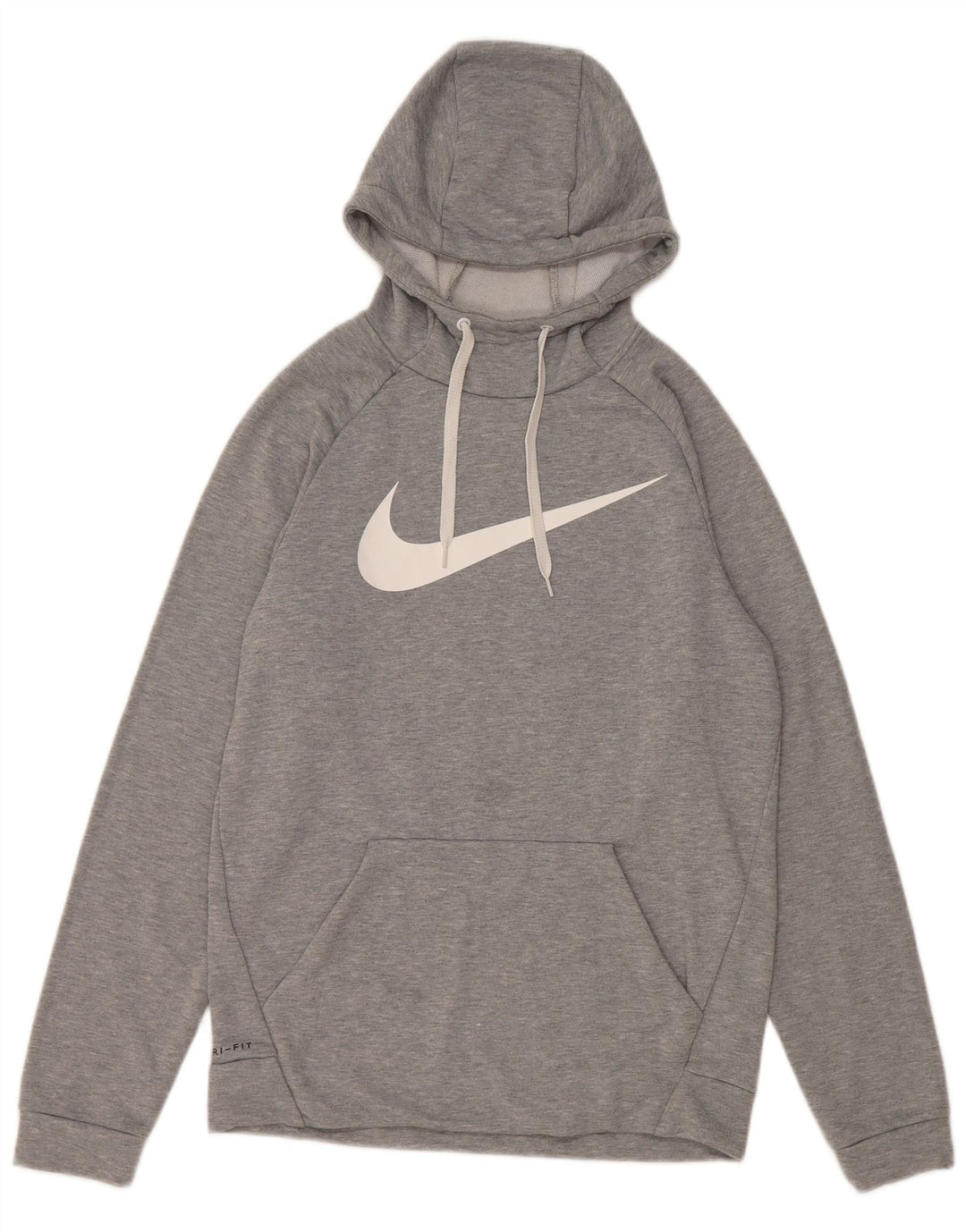 Nike Dri Fit Graphic Sudadera con capucha para hombre, talla pequeña, poliéster moteado gris