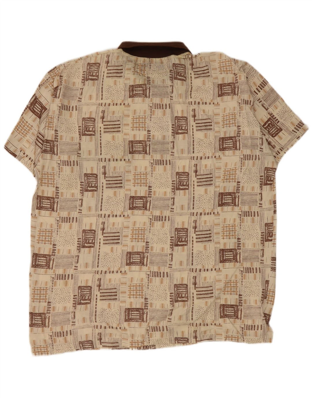 Polo Vintage Hombre XL Viscosa Beige