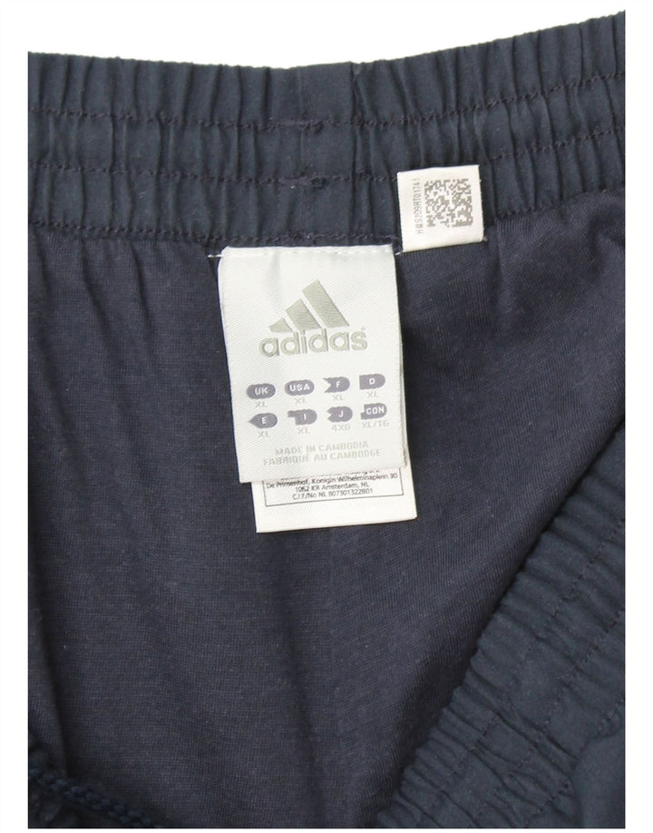 ADIDAS Hombre Climalite Pantalón Chándal XL Azul Marino Poliéster