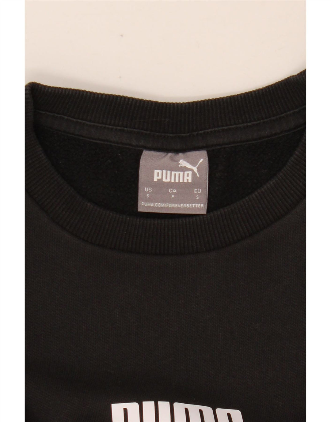 PUMA Sudadera gráfica para mujer Jumper UK 10 Small Black