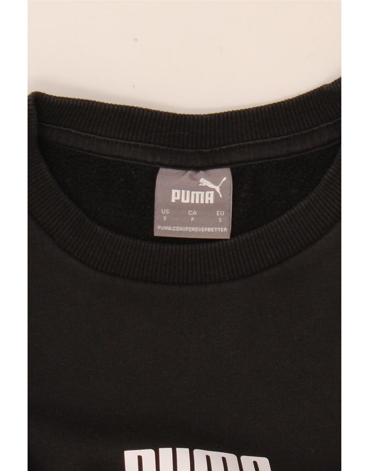 PUMA Sudadera gráfica para mujer Jumper UK 10 Small Black