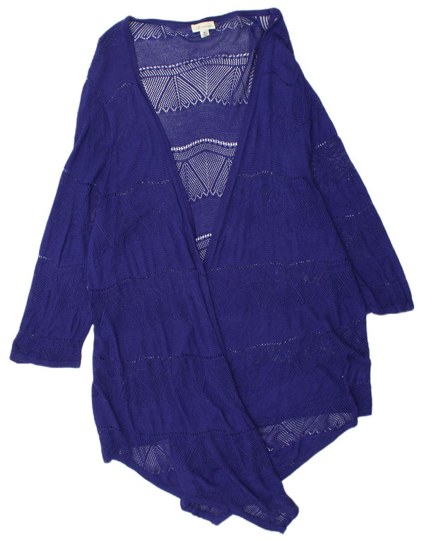 Marks & Spencer Suéter Cárdigan Largo Autograph para Mujer UK 40 XL Púrpura