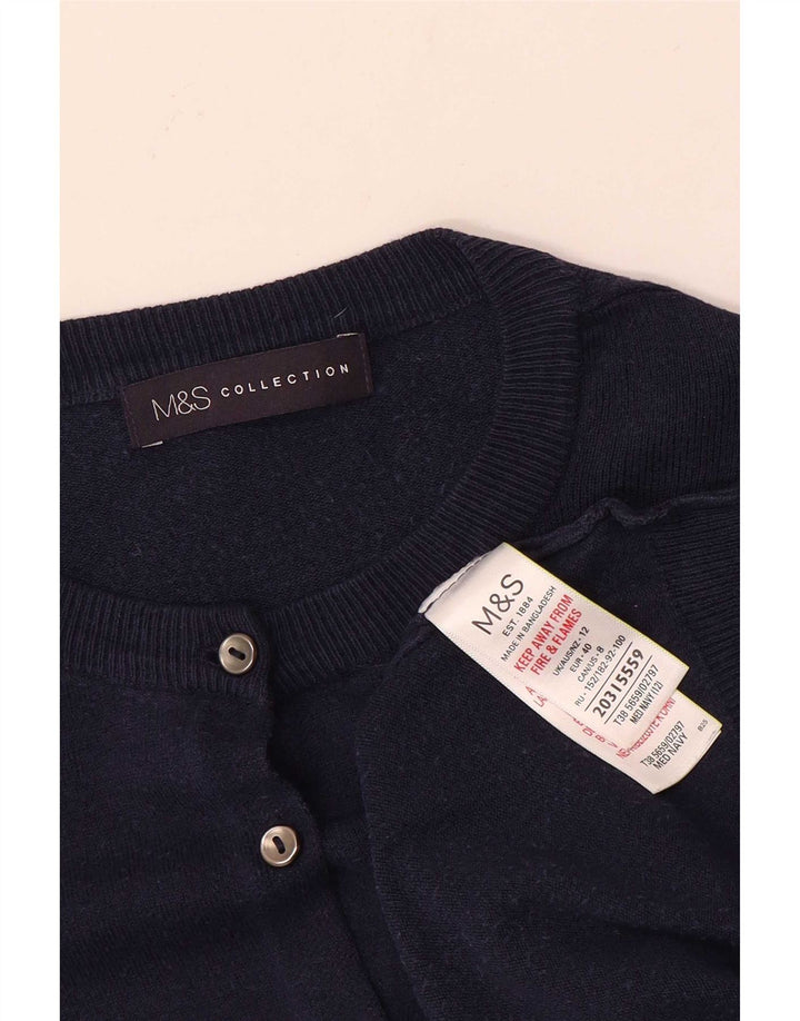 Marks & Spencer - Cárdigan para mujer, talla 40, talla mediana, viscosa, color azul marino