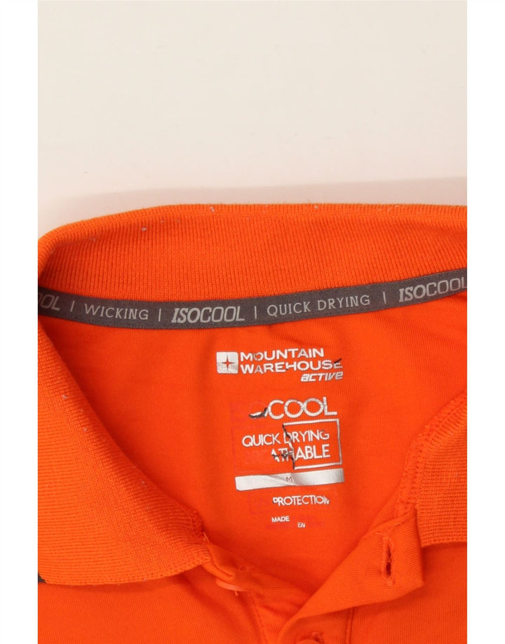 MOUNTAIN WAREHOUSE Mens Polo Shirt Medium Orange Polyester Vintage Mountain Warehouse and Second-Hand Mountain Warehouse from Messina Hembry 