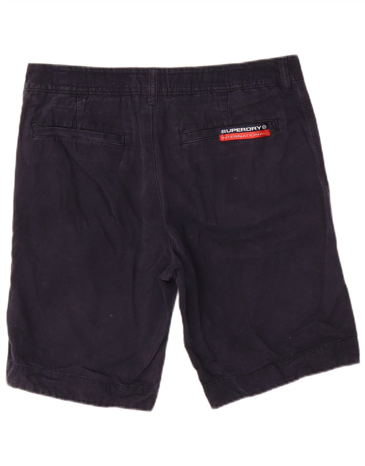 Superdry Chinos Cortos Para Hombre Medium W32 Algodón Azul Marino