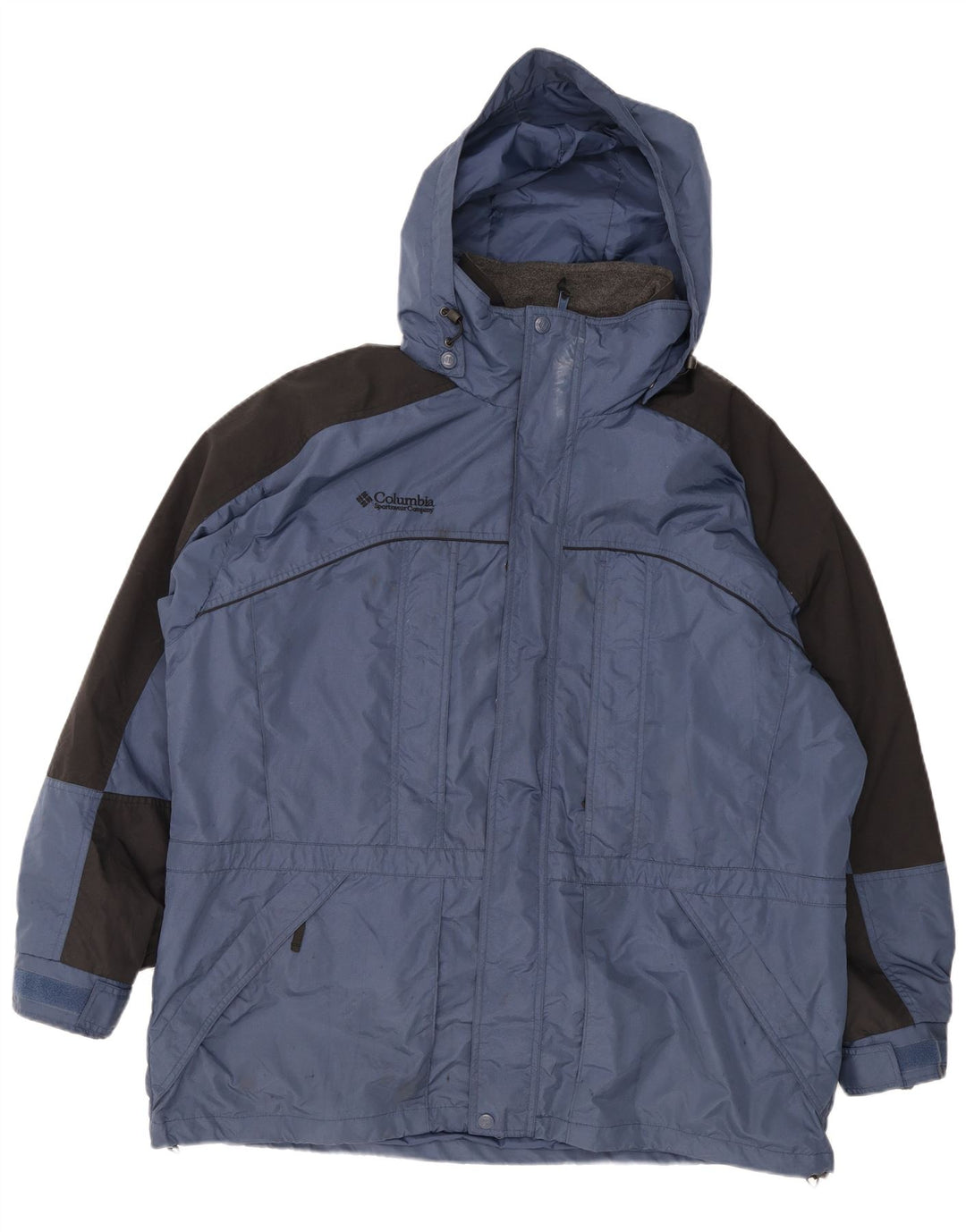 Columbia Chaqueta cortavientos Interchange para hombre UK 42 XL Azul Colorblock