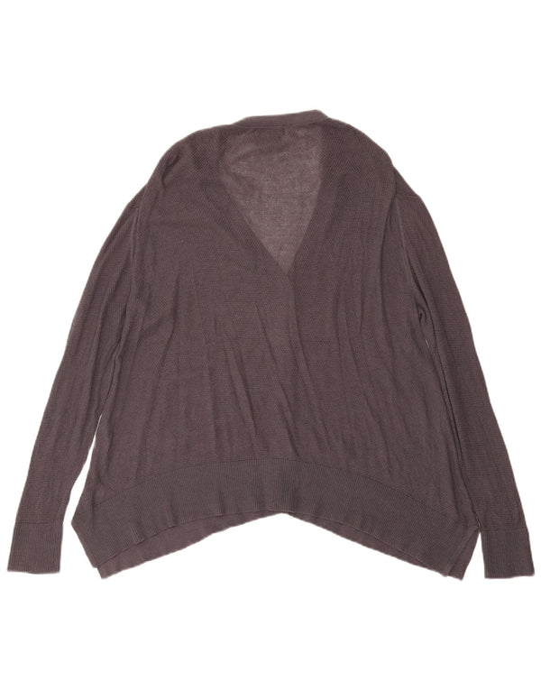 MASSIMO DUTTI Suéter Cárdigan para Mujer UK 44 Algodón Gris Medio