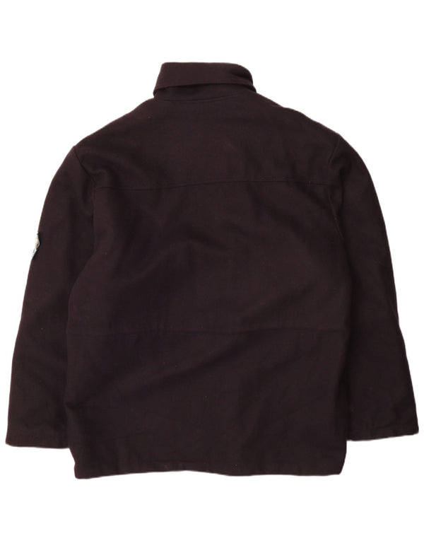 Vintage hombres Yachting cortavientos abrigo Reino Unido 42 XL azul marino