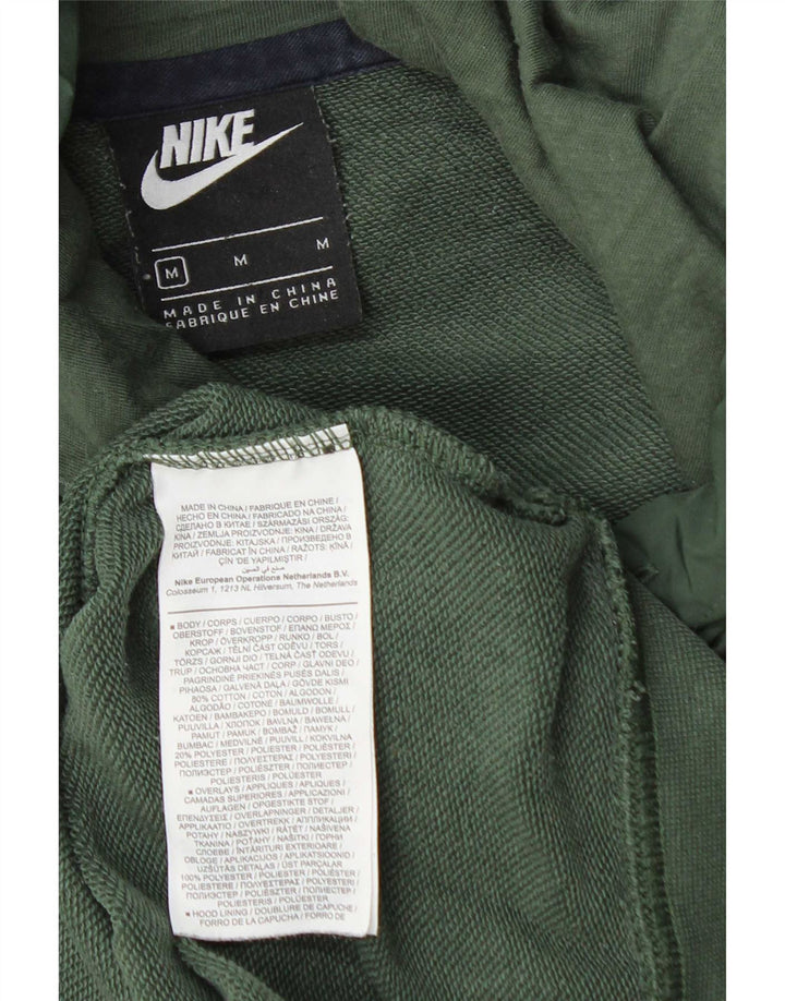 Nike Hombre Sudadera Con Capucha Gráfica Jersey De Algodón Verde Medio