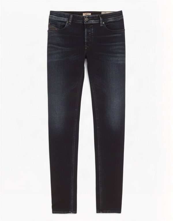 Diesel Hombre Sleenker Super Skinny Jeans W32 L32 Algodón Azul Marino