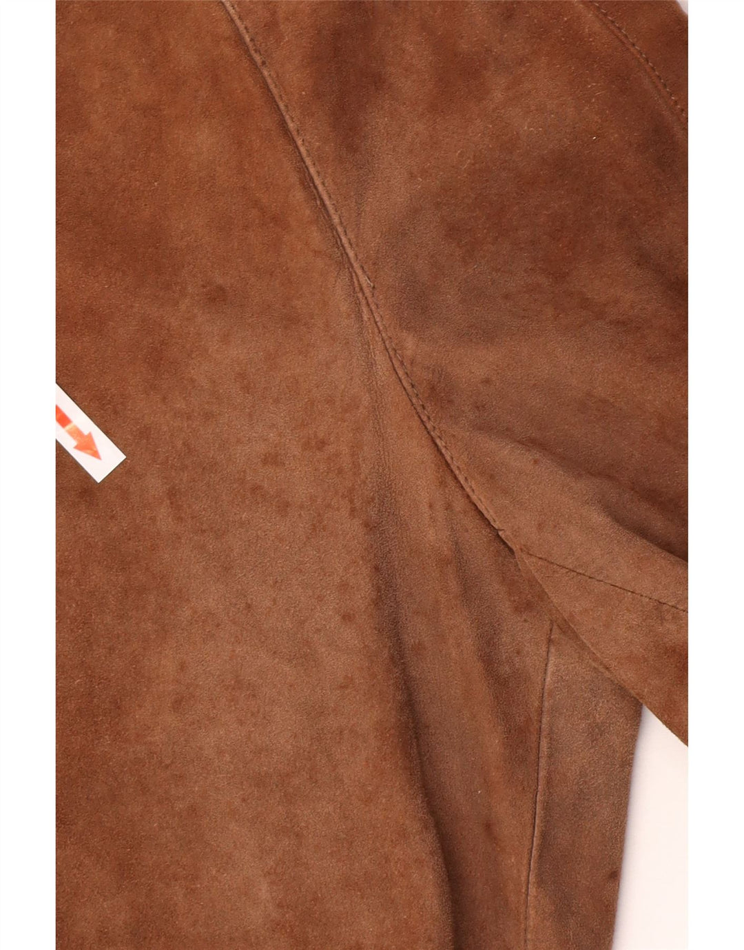 Vintage hombres ante bomber chaqueta IT 48 cuero marrón medio