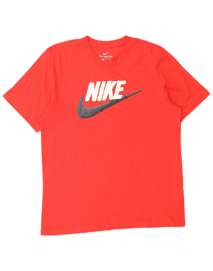 NIKE Camiseta gráfica para hombre Top Medium Red Cotton