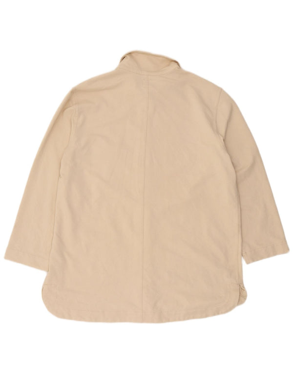 Lee Mens Worker Wear Sobrecamisa Camisa Holgada UK 40 XL Algodón Beige