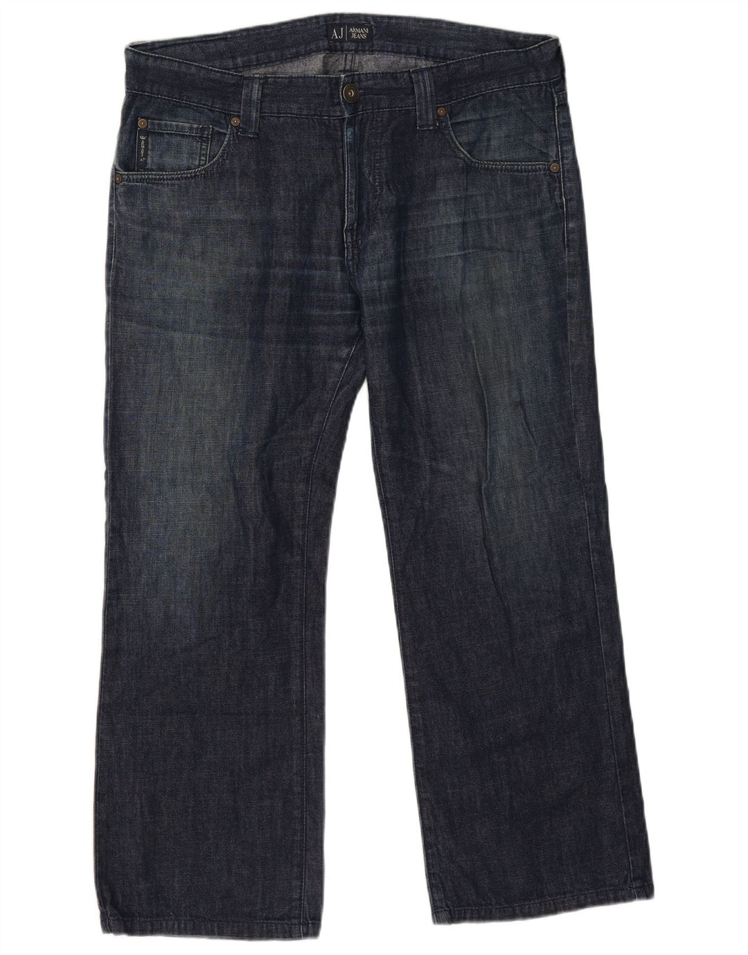 Vaqueros Armani Mujer Rectos W36 L26 Azul Marino Algodón