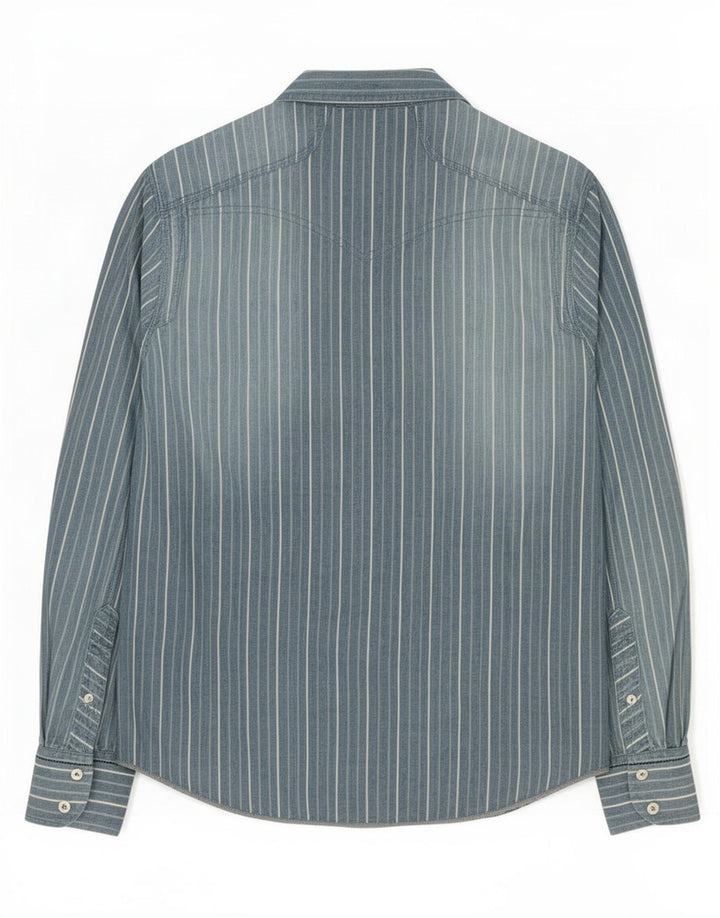 Camisa Levi's Hombre Algodón Rayas Azul Medio