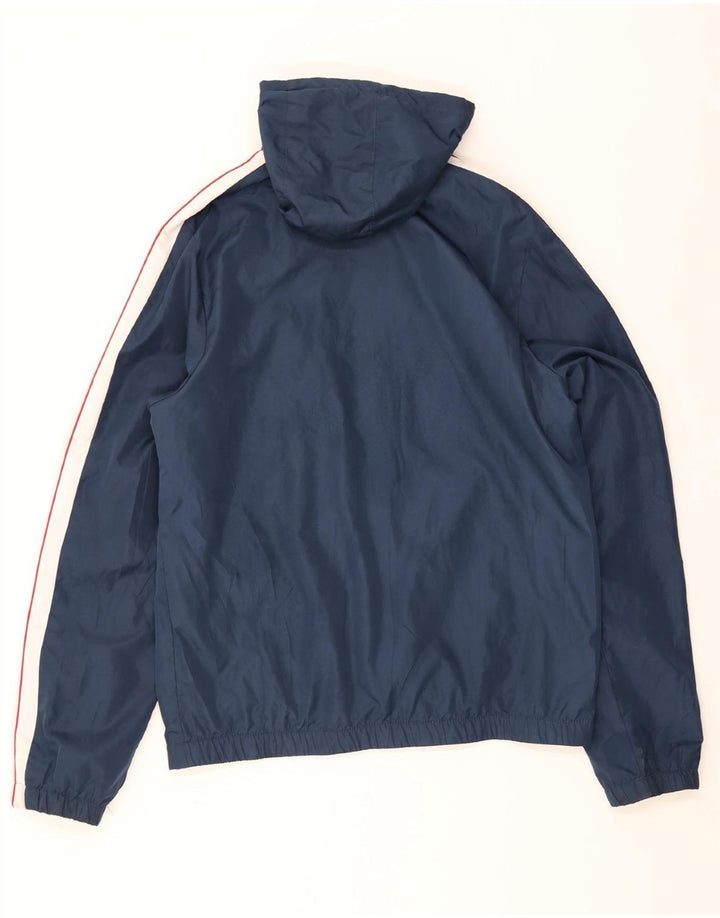 Ellesse - Chubasquero con capucha para hombre, talla 42, XL, poliéster color azul