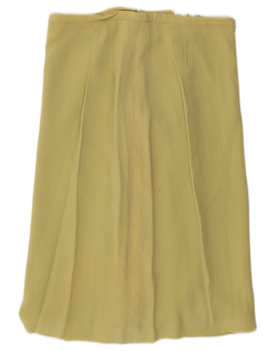 VALENTINO Falda recta para mujer UK 44 Mediana W30 Amarillo