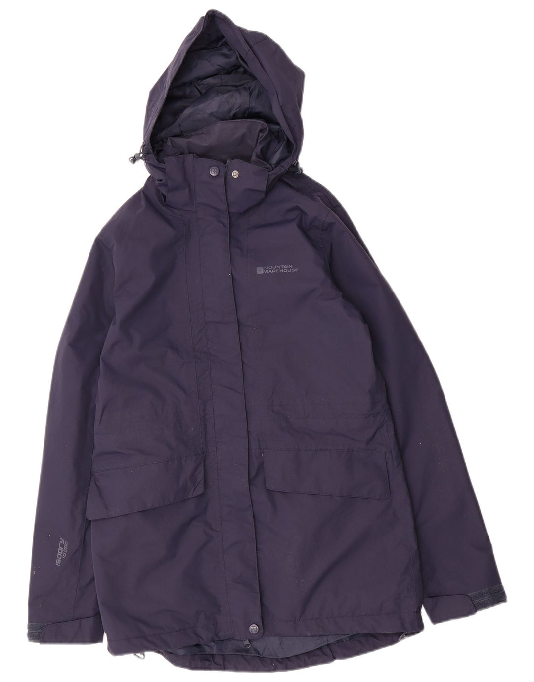 Chubasquero con capucha para mujer Mountain Warehouse UK 40 Small Azul marino Nylon