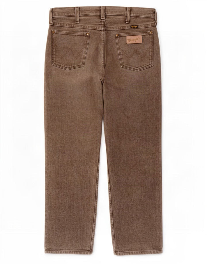 Wrangler Vaqueros rectos para hombre W32 L28 Marrón