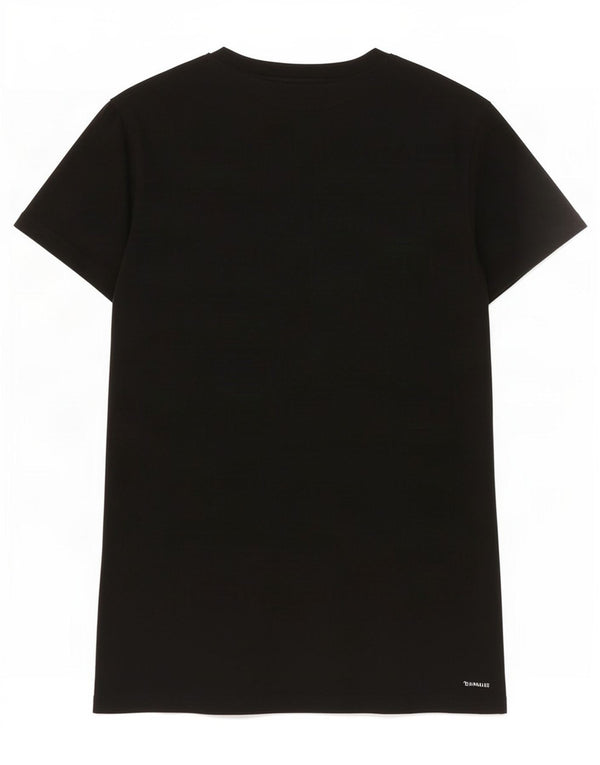 Adidas Camiseta gráfica para mujer Top UK 6 XS Poliéster negro