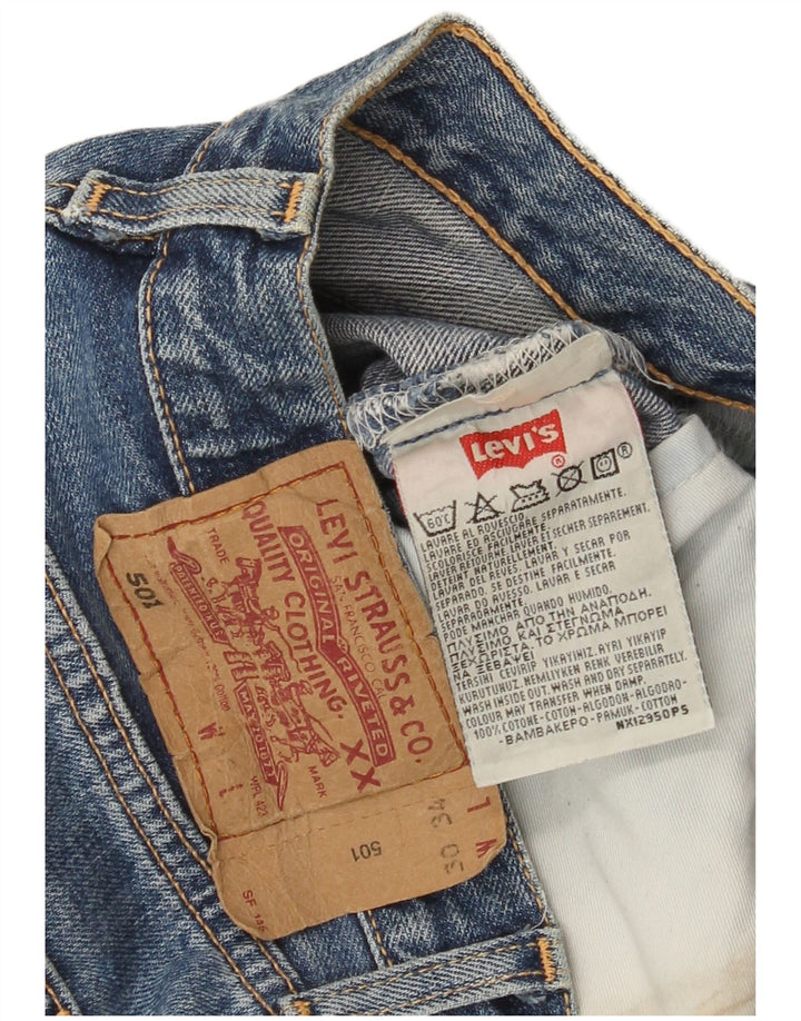 Vaqueros Levi's Mujer 501 Rectos W30 L30 Algodón Azul