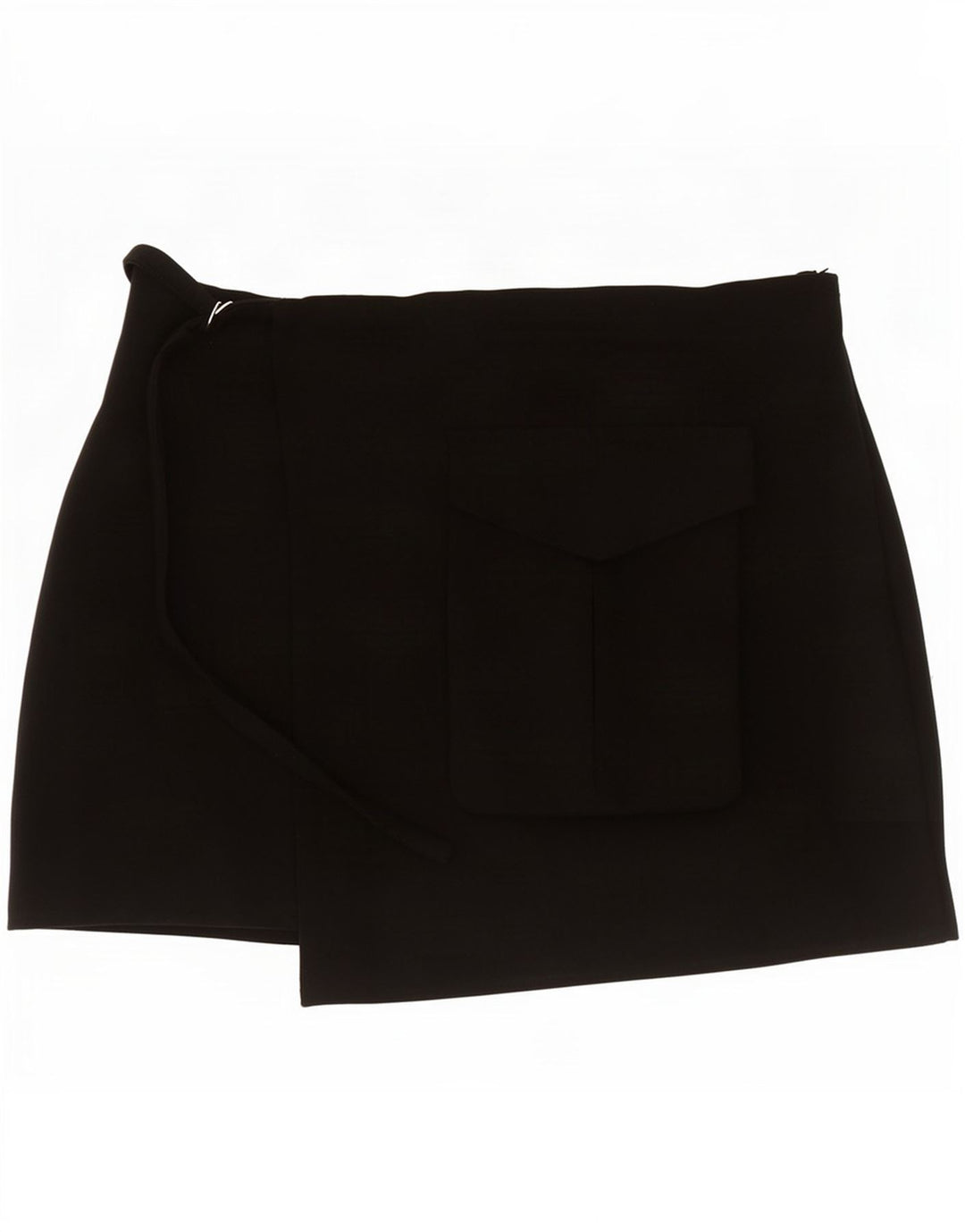 Zara Mujer Skort Casual Shorts Grande W30 Poliéster Negro