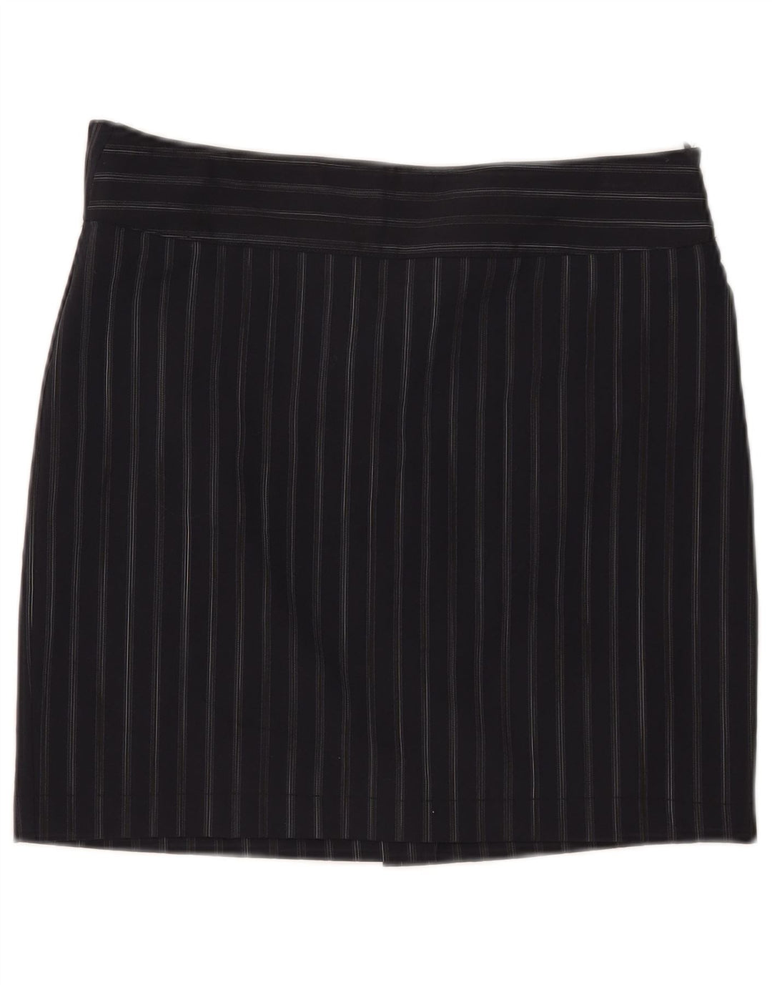 Marella Minifalda para mujer UK 12 Medium W32 Azul marino Poliéster a rayas