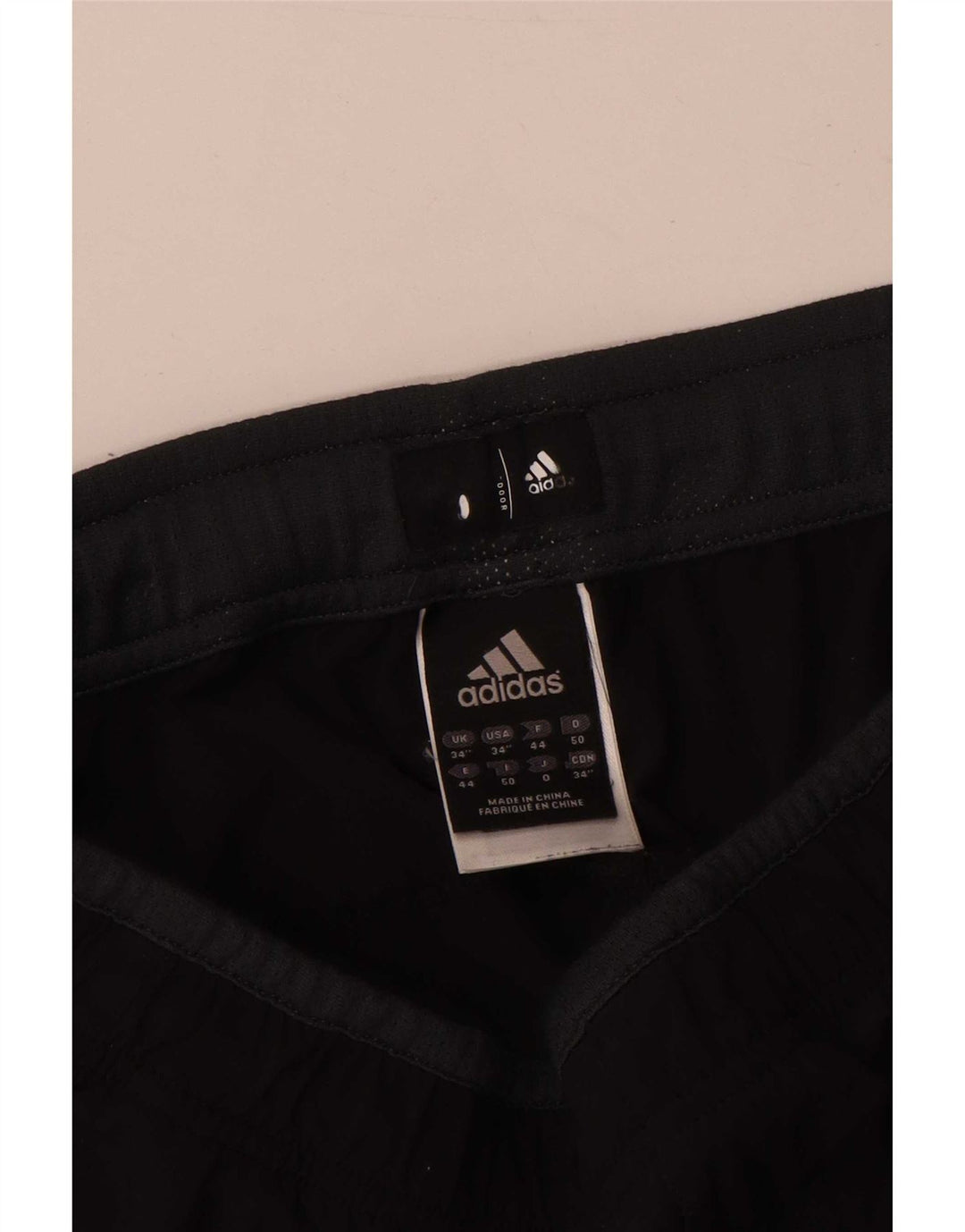 Adidas - Pantalón de chándal para hombre, talla grande, nailon negro