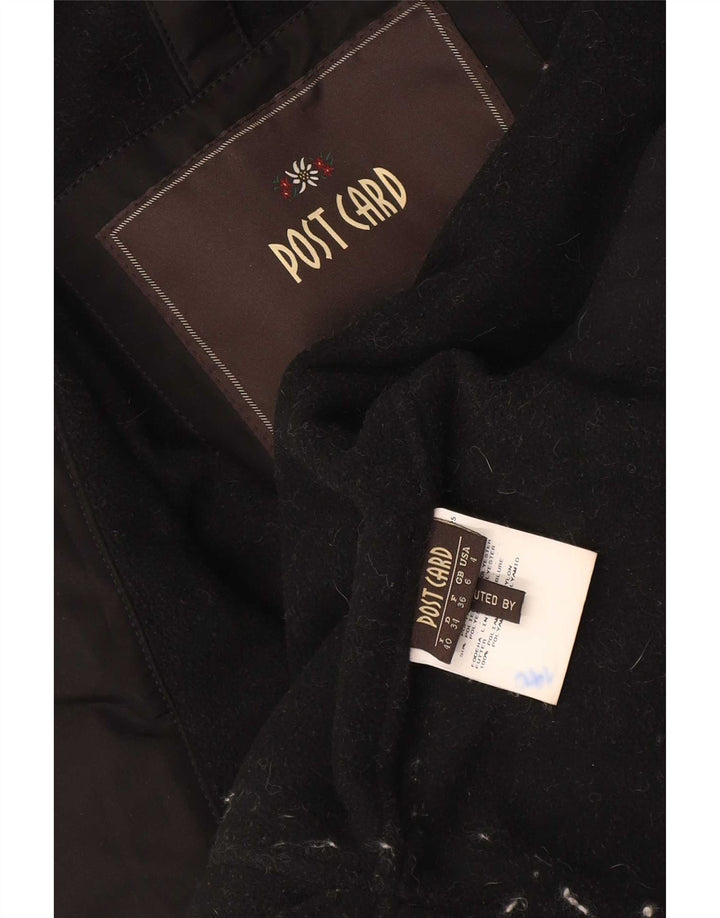 Post Card Chaqueta bomber con capucha para mujer UK 6 XS Poliamida negra