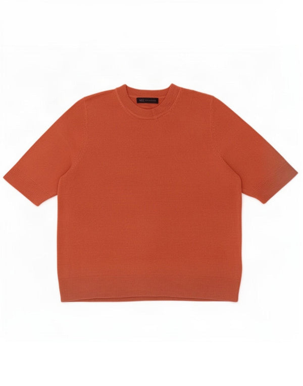 Marks & Spencer Suéter de Cuello Redondo para Mujer UK 46 Grande Naranja