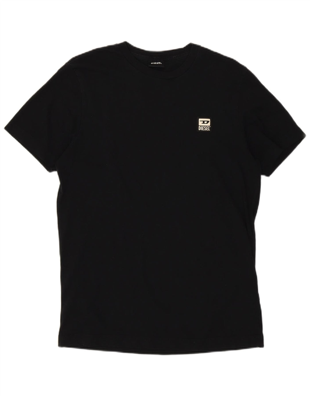 Diesel Camiseta para mujer Top UK 42 Medium Black Cotton