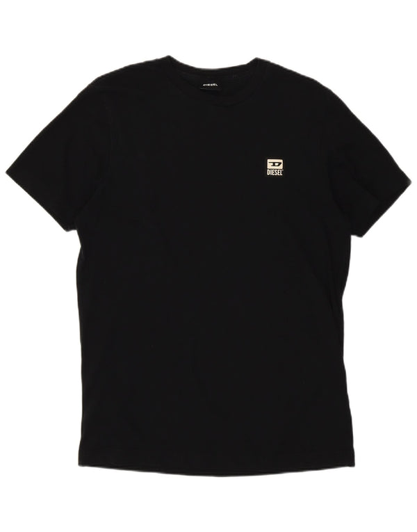 Diesel Camiseta para mujer Top UK 42 Medium Black Cotton
